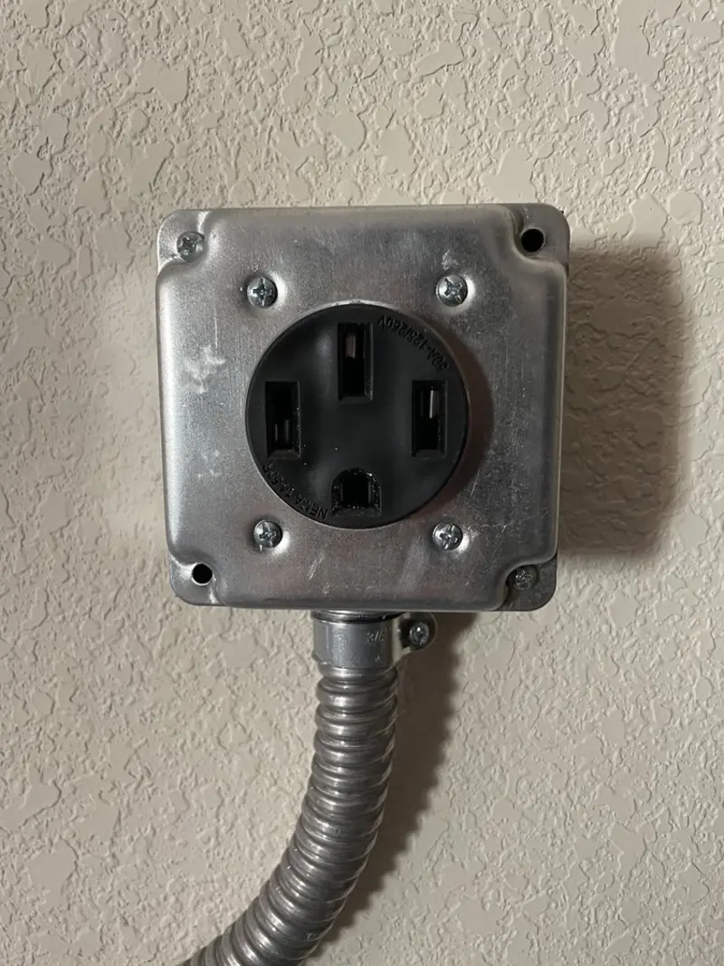 NEMA 14-50 outlet installed for Smart Home Electrical in Sun Lakes